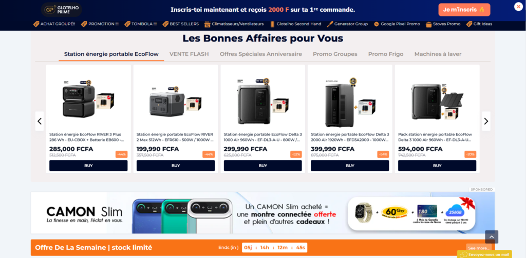 Site e-commerce au cameroun