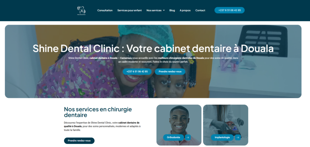 Image site vitrine au cameroun